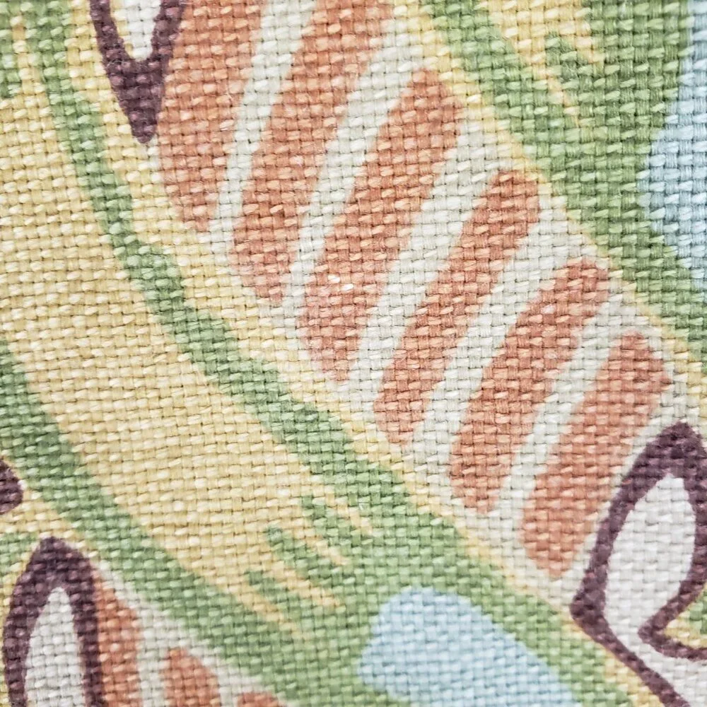Pair of Pottery Barn Simone Jacobean Linen Cotton Standard Pillow Shams